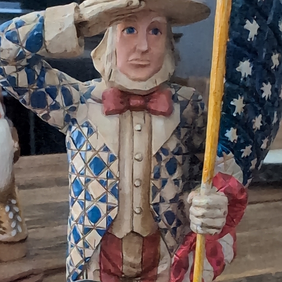 Disney Jim Shore Patriotic Uncle Sam and Mouse Cake Topper - Picture 6 of 6